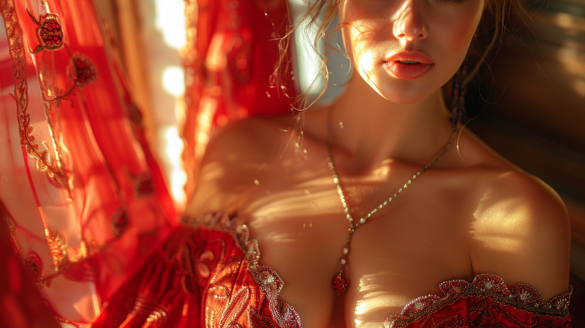 kobieta z dużym biustem