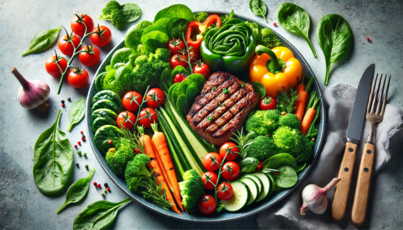 talerz ze zdrowym jedzeniem